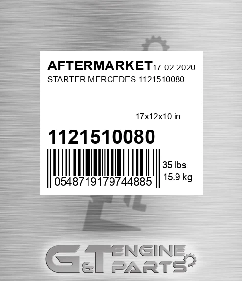1121510080 Starter Mercedes 1121510080 for AFTERMARKET
