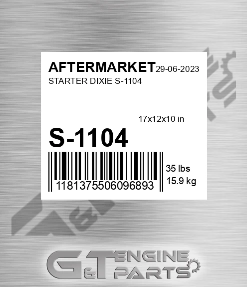 S-1104 Starter Dixie S-1104 for AFTERMARKET