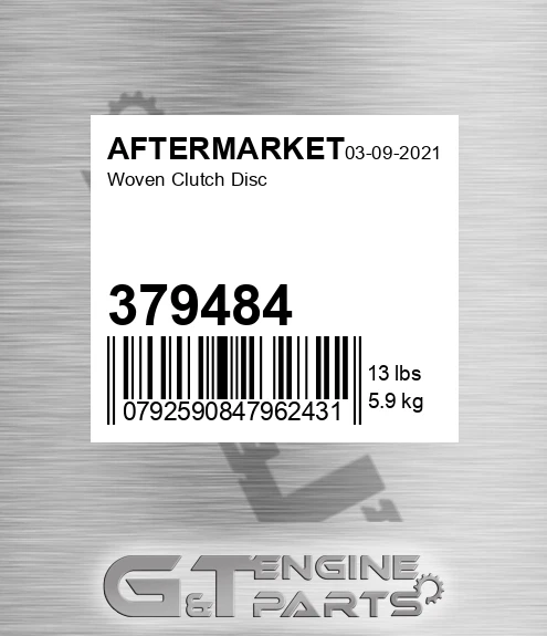 379484 Woven Clutch Disc for AFTERMARKET