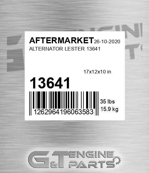 13641 Alternator Lester