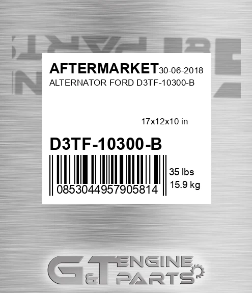 D3TF-10300-B Alternator Ford D3tf-10300-b for AFTERMARKET