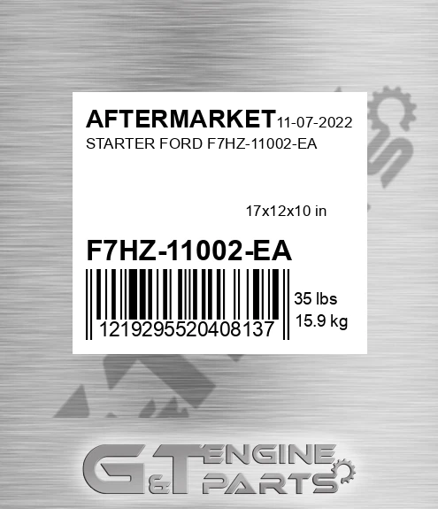 F7HZ-11002-EA Starter Ford F7hz-11002-ea for AFTERMARKET