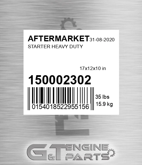150002302 Starter Heavy Duty for AFTERMARKET