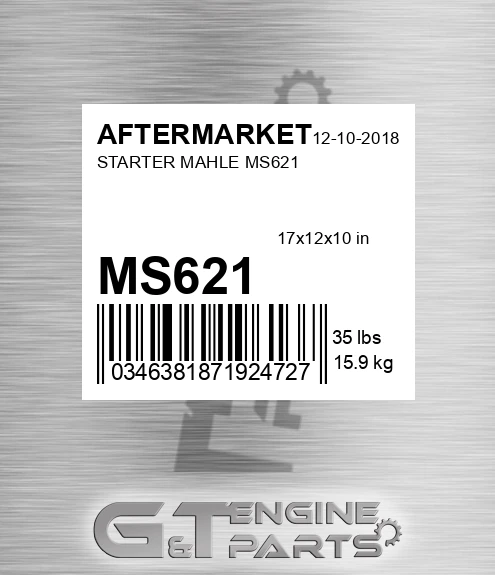 MS621 Starter Mahle for AFTERMARKET