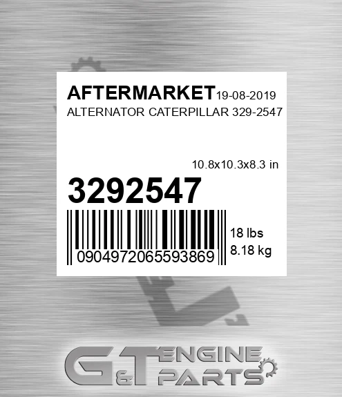 3292547 Alternator Caterpillar for AFTERMARKET