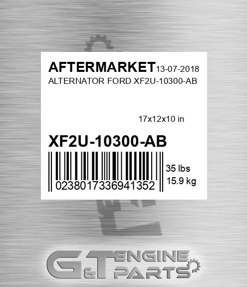 XF2U-10300-AB Alternator Ford Xf2u-10300-ab for AFTERMARKET