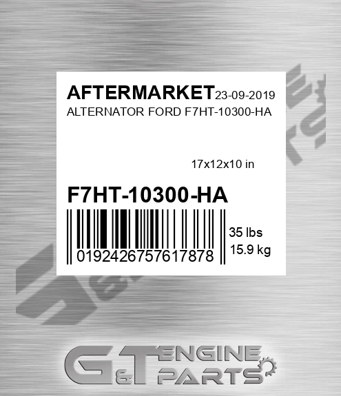 F7HT-10300-HA Alternator Ford F7ht-10300-ha for AFTERMARKET