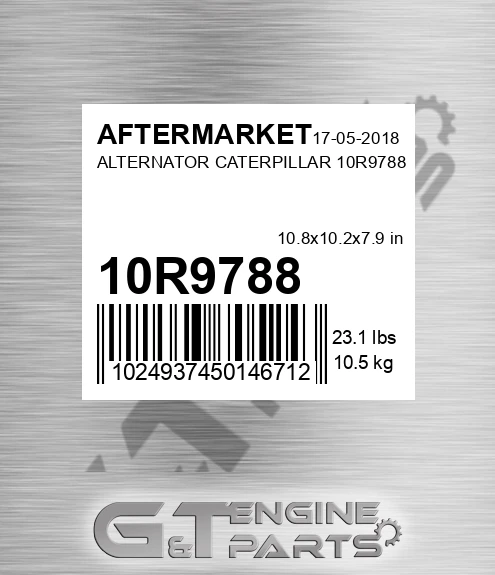 10R9788 Alternator Caterpillar 10r9788 for AFTERMARKET