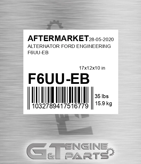 F6UU-EB Alternator Ford Engineering F6uu-eb for AFTERMARKET