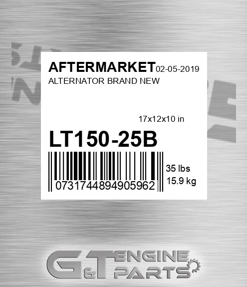 LT150-25B Alternator Brand New for AFTERMARKET