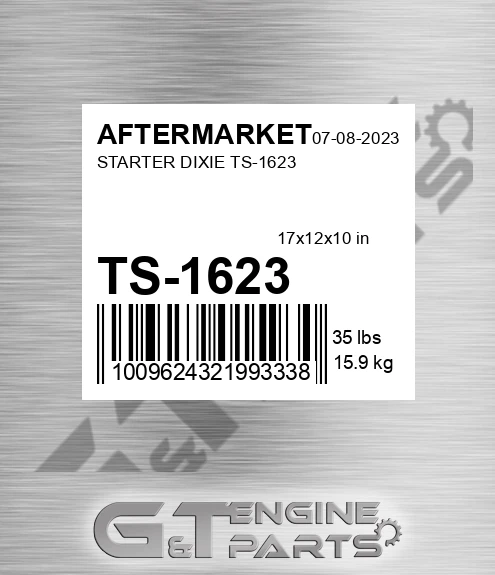 TS-1623 Starter Dixie Ts-1623 for AFTERMARKET