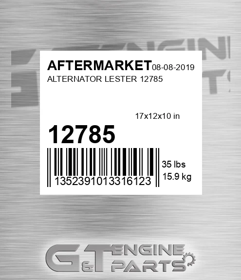 12785 AFTERMARKET Alternator Lester
