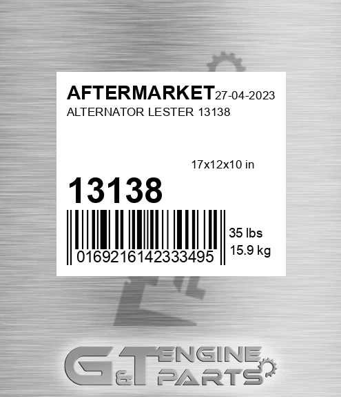 13138 Alternator Lester for AFTERMARKET