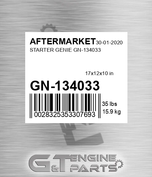 GN-134033 Starter Genie Gn-134033 for AFTERMARKET