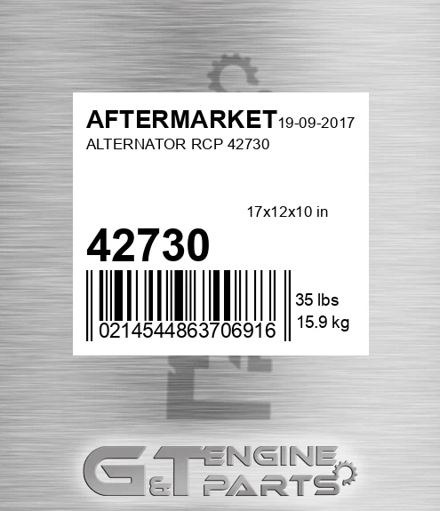42730 AFTERMARKET Alternator Rcp