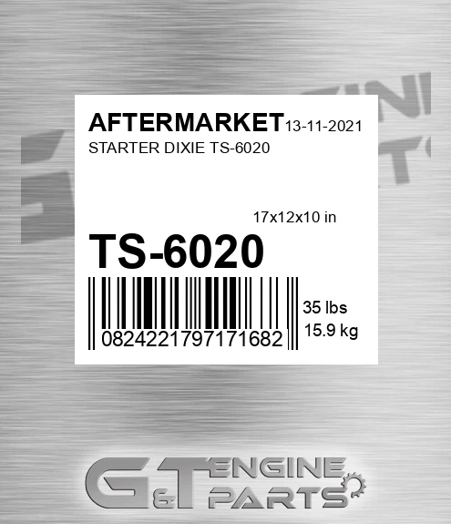 TS-6020 Starter Dixie Ts-6020 for AFTERMARKET