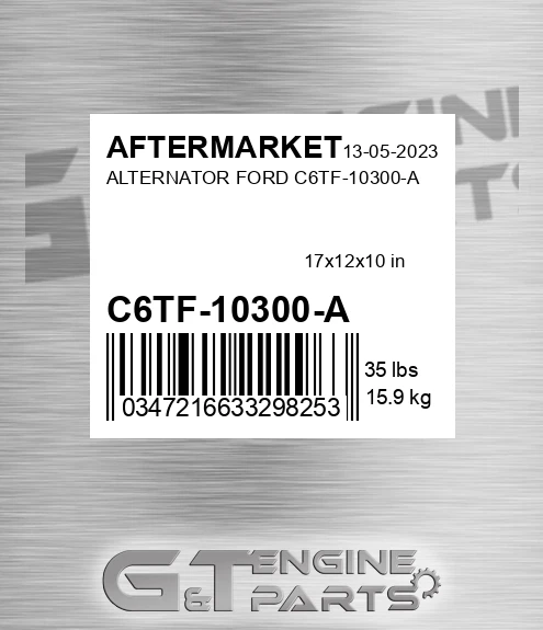 C6TF-10300-A Alternator Ford C6tf-10300-a for AFTERMARKET
