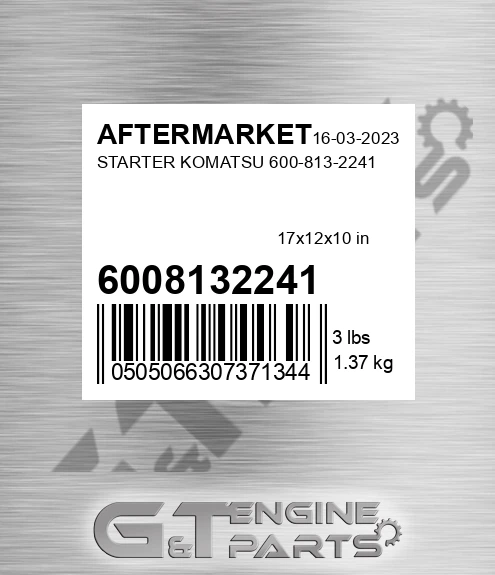 6008132241 Starter Komatsu for AFTERMARKET