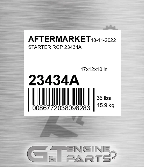 23434A Starter Rcp for AFTERMARKET