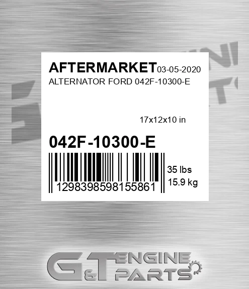 042F-10300-E Alternator Ford 042f-10300-e for AFTERMARKET
