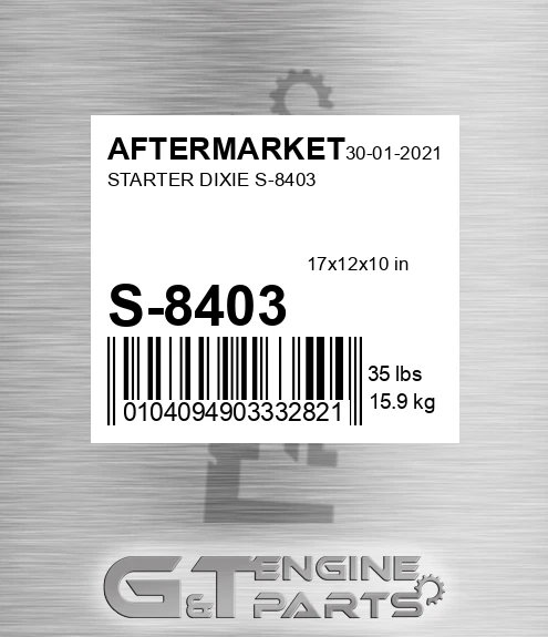 S-8403 Starter Dixie S-8403 for AFTERMARKET