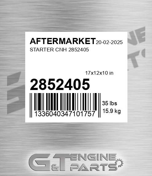 2852405 Starter Cnh for AFTERMARKET