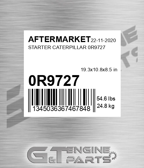 0R9727 Starter Caterpillar 0r9727 for AFTERMARKET