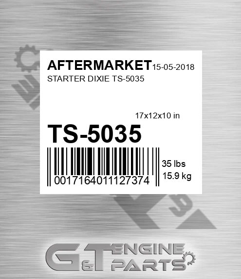 TS-5035 Starter Dixie Ts-5035 for AFTERMARKET