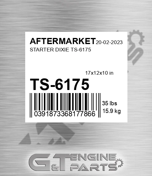 TS-6175 Starter Dixie Ts-6175 for AFTERMARKET
