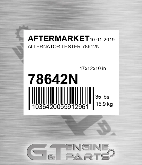 78642N Alternator Lester