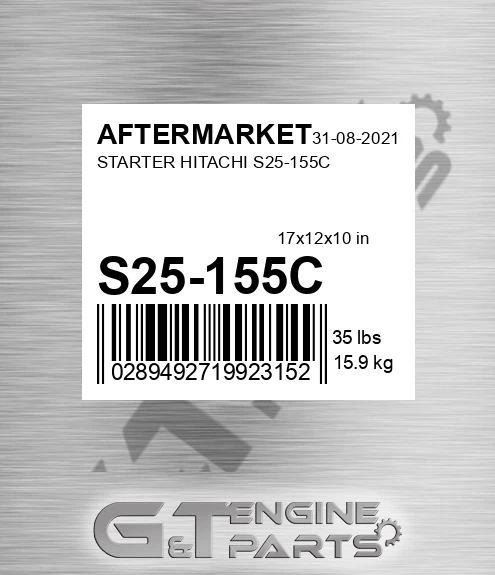 S25-155C Starter Hitachi S25-155c for AFTERMARKET