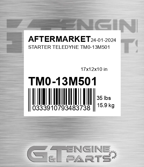 TM0-13M501 Starter Teledyne Tm0-13m501 for AFTERMARKET