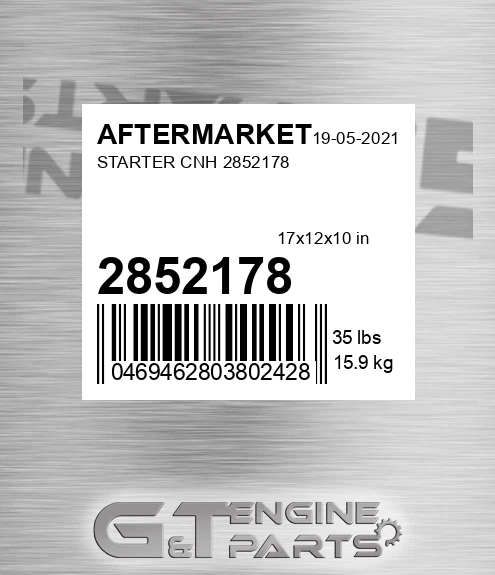 2852178 Starter Cnh for AFTERMARKET