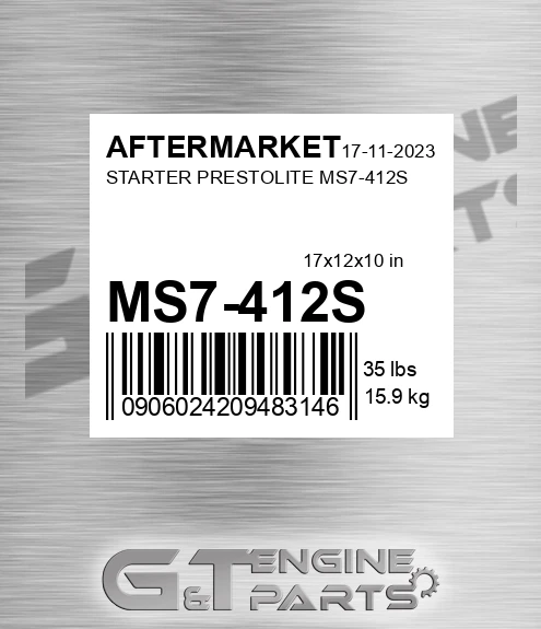 MS7-412S Starter Prestolite Ms7-412s for AFTERMARKET