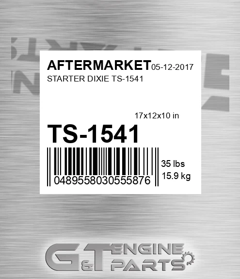 TS-1541 Starter Dixie Ts-1541 for AFTERMARKET