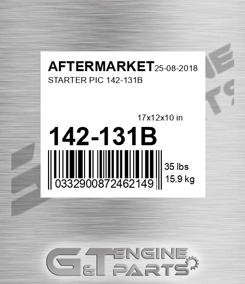 142-131B Starter Pic 142-131b for AFTERMARKET