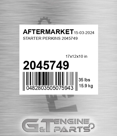 2045749 Starter Perkins for AFTERMARKET