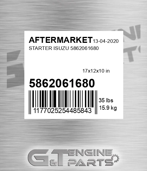 5862061680 Starter Isuzu