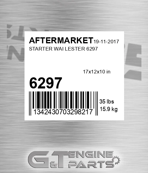 6297 Starter Wai Lester for AFTERMARKET