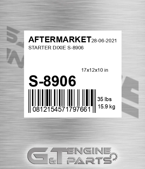 S-8906 Starter Dixie S-8906 for AFTERMARKET