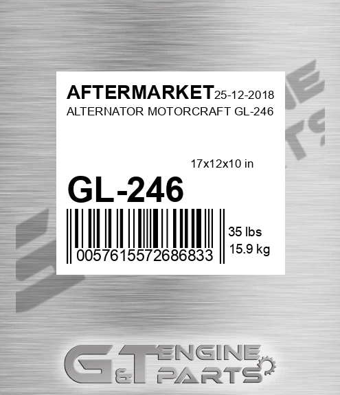 GL-246 Alternator Motorcraft Gl-246 for AFTERMARKET
