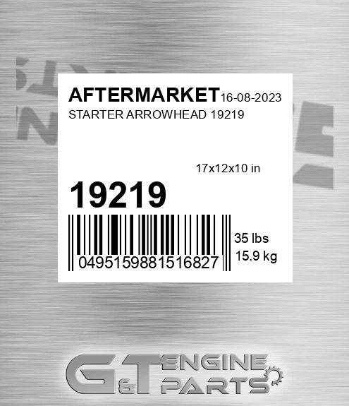 19219 Starter Arrowhead