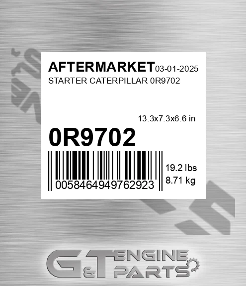 0R9702 Starter Caterpillar 0r9702