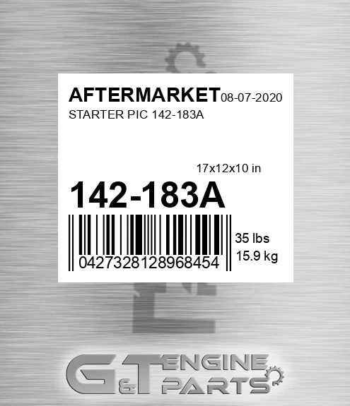 142-183A Starter Pic 142-183a for AFTERMARKET