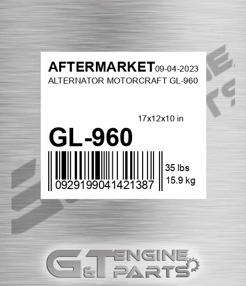 GL-960 Alternator Motorcraft Gl-960 for AFTERMARKET