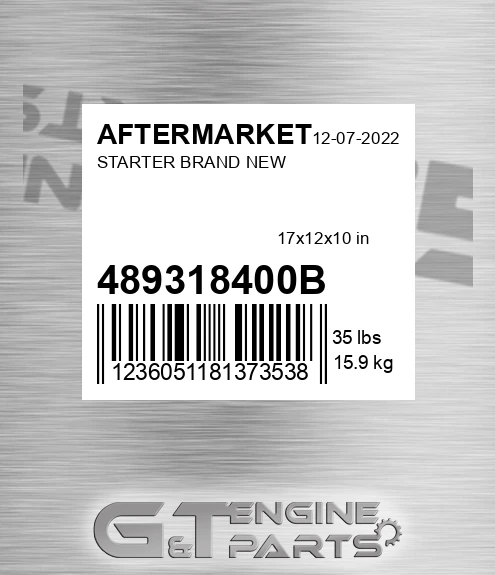 489318400B Starter Brand New for AFTERMARKET