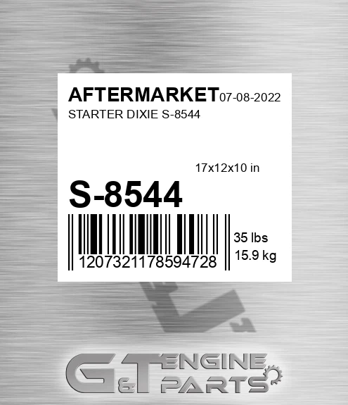 S-8544 Starter Dixie S-8544 for AFTERMARKET