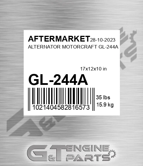 GL-244A Alternator Motorcraft Gl-244a for AFTERMARKET