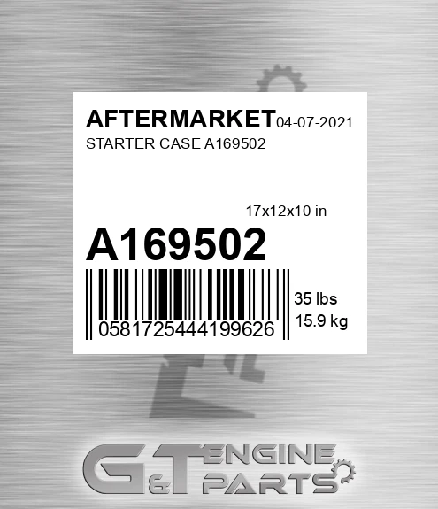A169502 Starter Case for AFTERMARKET