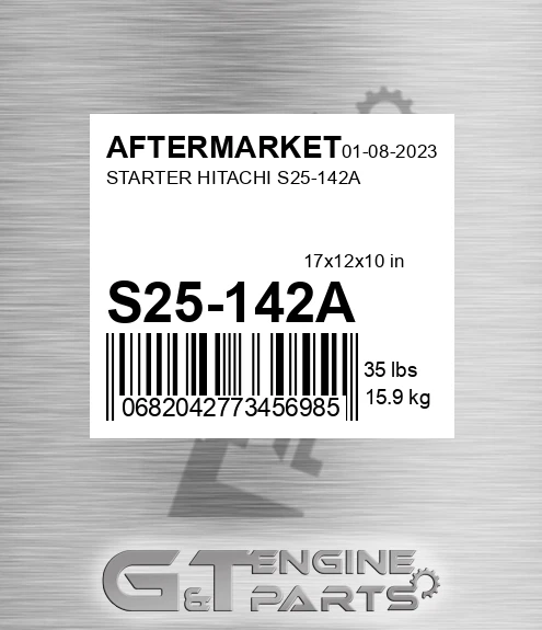 S25-142A Starter Hitachi S25-142a for AFTERMARKET